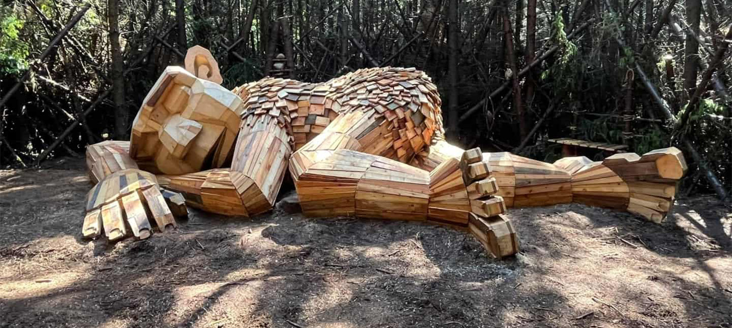 Kæmpetrolde af Thomas Dambo til Vissenbjerg