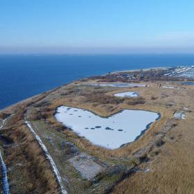 Vinter i Assens - Oversigt over sneklædt landskab